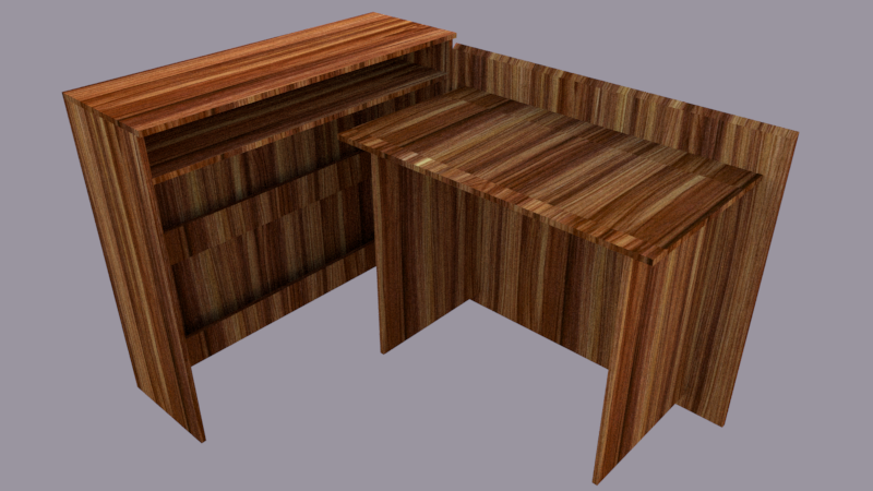 Escritorio Plegable Ahorrador De Espacio Mod. Alfena