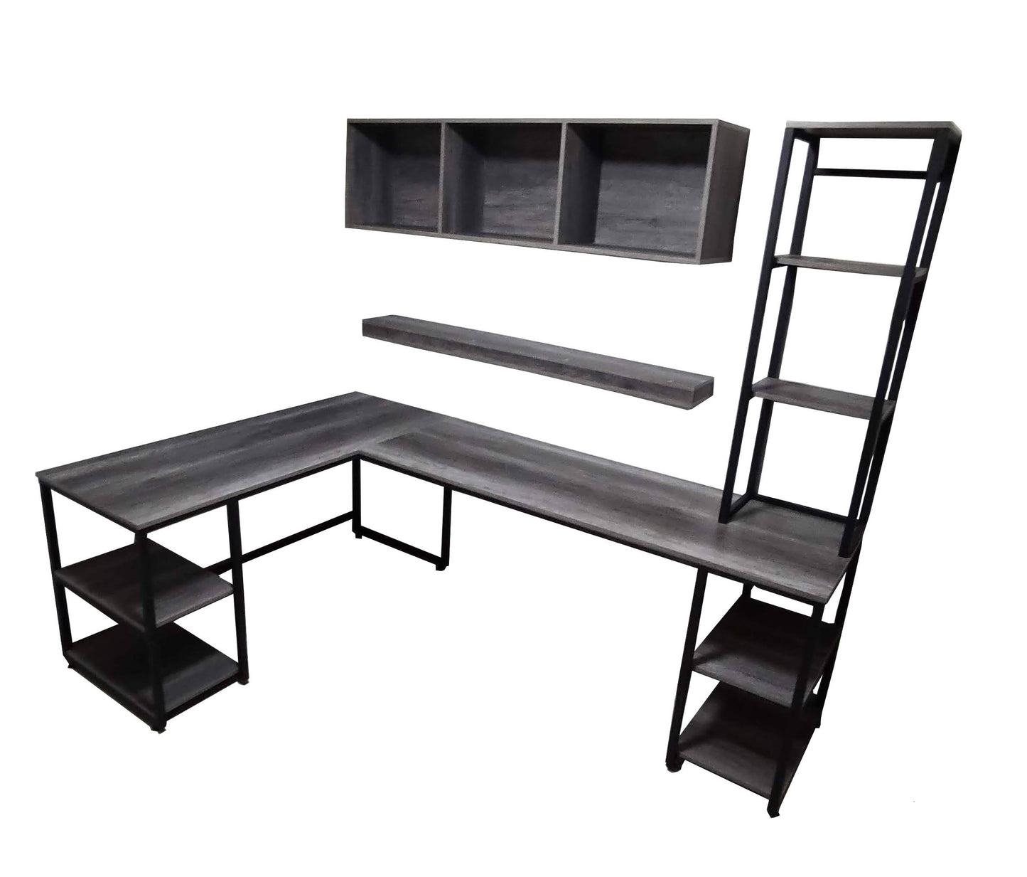Escritorio Tipo Industrial En Escuadra Modelo Aveiro